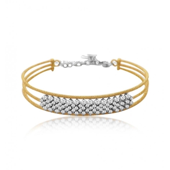 Bracelet femme en Or Bicolore  18 Carats Ref 53048 | Chichkhane