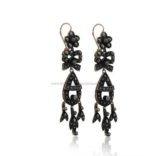 Boucles D'oreilles Diamants Rose ''Chichkhane'' 53075