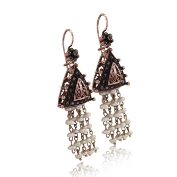 Boucles D'oreilles Diamants Rose ''Chichkhane'' 52520