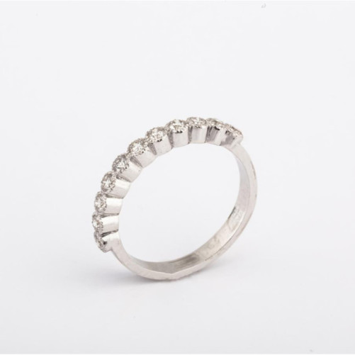 Alliance femme en Or Blanc 18 Carats Ref 66880 | Chichkhane