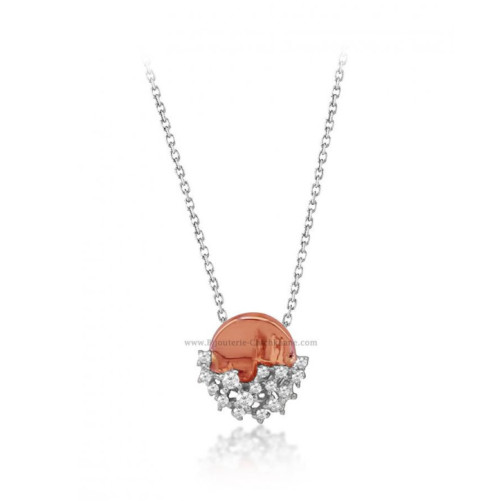 Collier femme en Or Bicolore  18 Carats Ref 52159 | Chichkhane