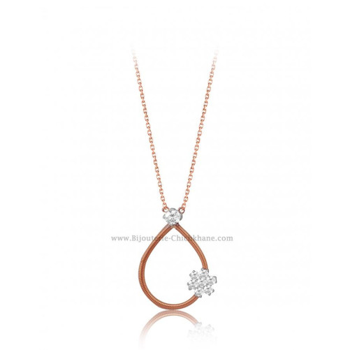 Collier femme en Or Rose 18 Carats Ref 53276 | Chichkhane