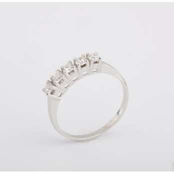 Alliance femme en Or Blanc 18 Carats Ref 66877 | Chichkhane
