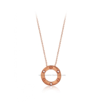 Collier femme en Or Rose 18 Carats Ref 53263 | Chichkhane