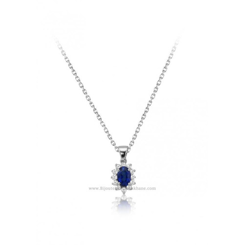 Collier femme en Or Blanc 18 Carats Ref 53198 | Chichkhane