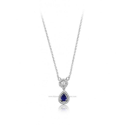 Collier femme en Or Blanc 18 Carats Ref 53196 | Chichkhane