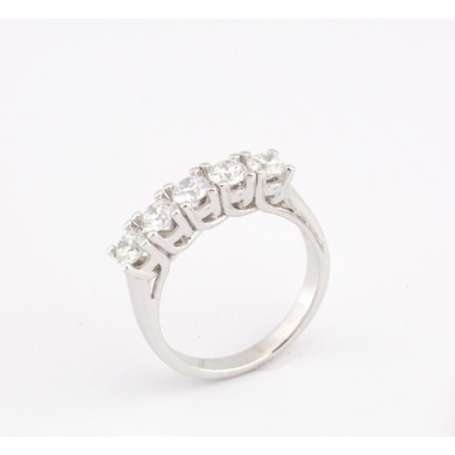 Alliance femme en Or Blanc 18 Carats Ref 66874 | Chichkhane