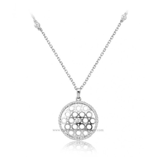 Collier femme en Or Blanc 18 Carats Ref 53185 | Chichkhane
