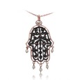 Pendentif Main De Fatma Diamants Rose ''Chichkhane'' 53005 Pendentif Main De Fatma Diamants Rose ''Chichkhane'' 53005