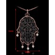 Pendentif Main De Fatma Diamants Rose ''Chichkhane'' 53005 Pendentif Main De Fatma Diamants Rose ''Chichkhane'' 53005
