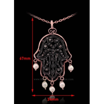 Pendentif main de fatma femme Ref 52974 | Chichkhane