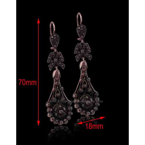 Boucles D'oreilles Diamants Rose ''Chichkhane'' 52200