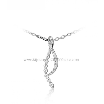 Pendentif femme en Or Blanc 18 Carats Ref 52139 | Chichkhane