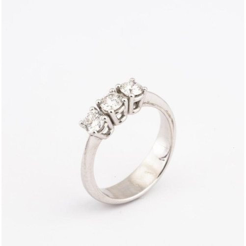 Alliance femme en Or Blanc 18 Carats Ref 66861 | Chichkhane