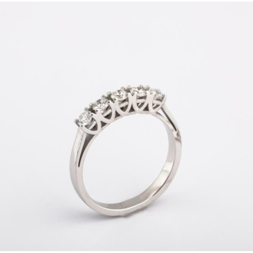 Alliance femme en Or Blanc 18 Carats Ref 66860 | Chichkhane