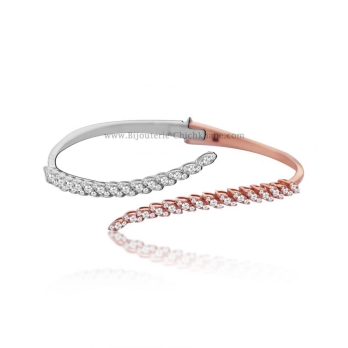 Bracelet femme en Or Bicolore  18 Carats Ref 52136 | Chichkhane