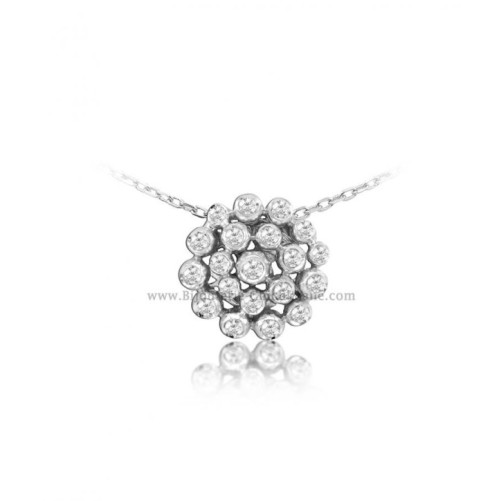 Pendentif femme en Or Blanc 18 Carats Ref 52083 | Chichkhane