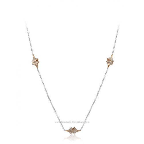 Collier femme en Or Bicolore  18 Carats Ref 52076 | Chichkhane