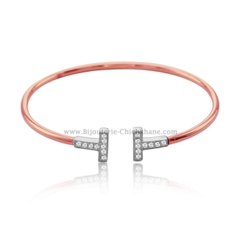 Bracelet femme en Or Bicolore  18 Carats Ref 52041 | Chichkhane
