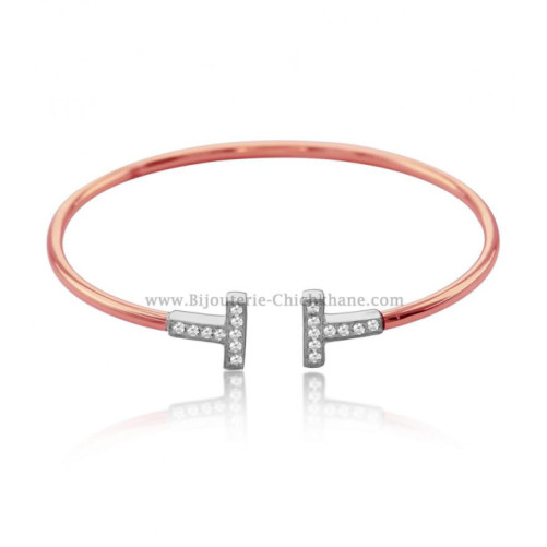 Bracelet femme en Or Bicolore  18 Carats Ref 52041 | Chichkhane