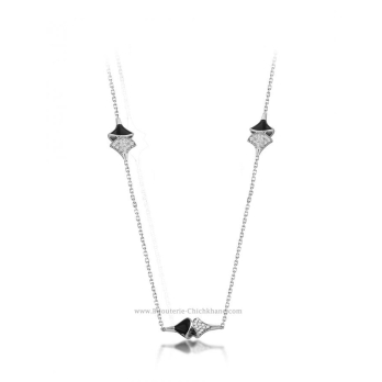 Collier femme en Or Blanc 18 Carats Ref 52035 | Chichkhane