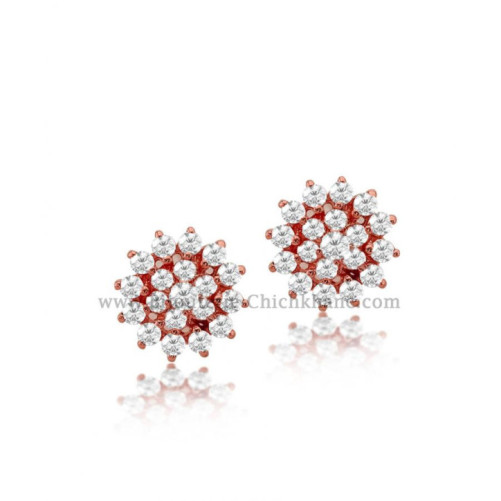 Boucles d'oreilles femme en Or Rose 18 Carats Ref 52031 | Chichkhane
