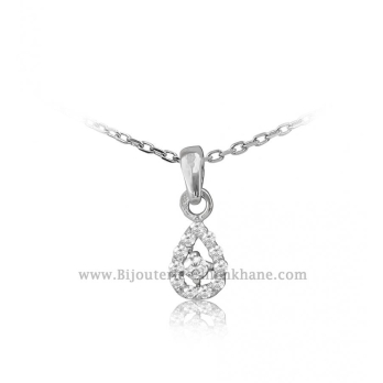 Pendentif femme en Or Blanc 18 Carats Ref 52025 | Chichkhane