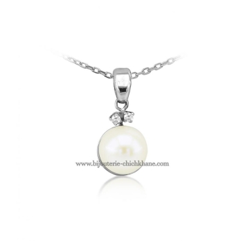 Pendentif femme en Or Blanc 18 Carats Ref 51055 | Chichkhane