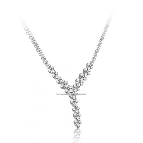 Collier femme en Or Blanc 18 Carats Ref 50987 | Chichkhane
