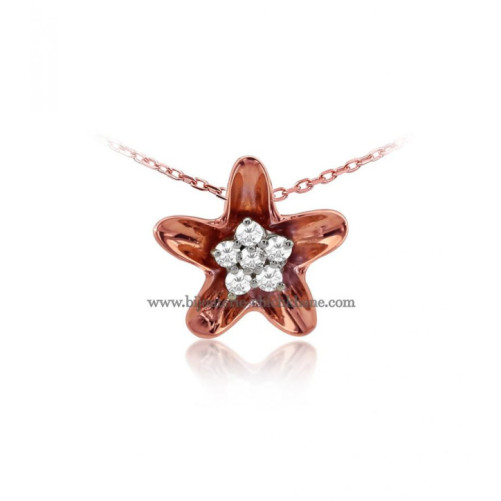 Pendentif femme en Or Bicolore  18 Carats Ref 50708 | Chichkhane