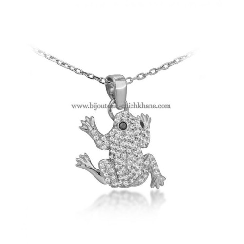 Pendentif femme en Or Blanc 18 Carats Ref 51273 | Chichkhane