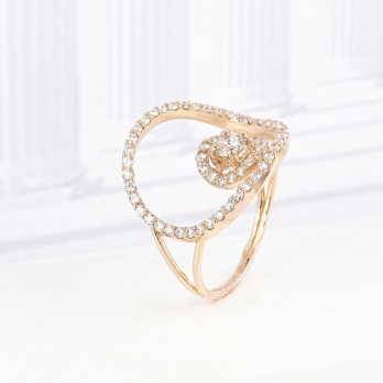 Bague femme en Or Rose 18 Carats Ref 67604 | Chichkhane