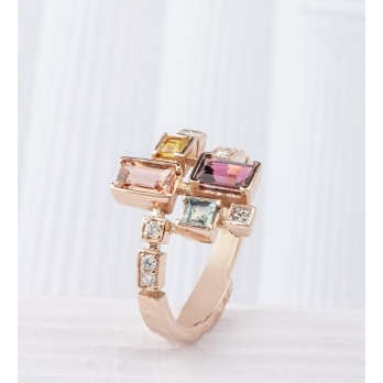 Bague femme en Or Rose 18 Carats Ref 67544 | Chichkhane