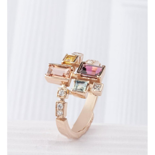 Bague femme en Or Rose 18 Carats Ref 67544 | Chichkhane