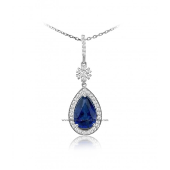 Pendentif femme en Or Blanc 18 Carats Ref 50353 | Chichkhane