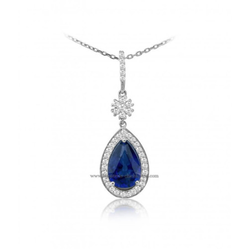 Pendentif femme en Or Blanc 18 Carats Ref 50353 | Chichkhane