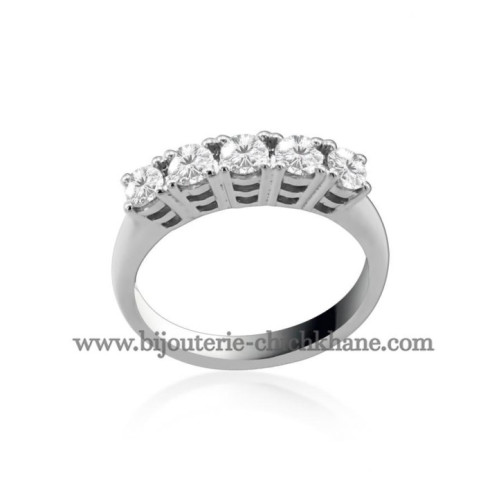 Alliance femme en Or Blanc 18 Carats Ref 49992 | Chichkhane