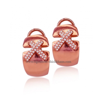 Boucles d'oreilles femme en Or Rose 18 Carats Ref 56364 | Chichkhane