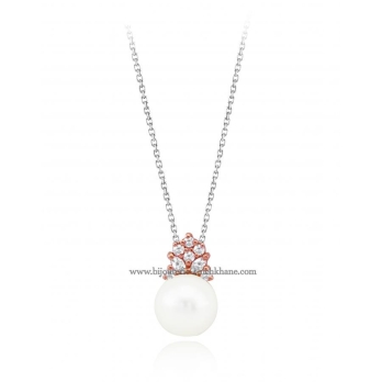 Collier femme en Or Bicolore 18 Carats Ref 49856 | Chichkhane