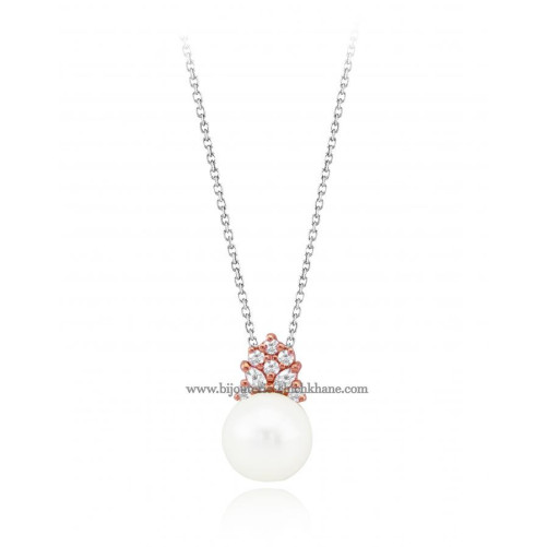 Collier femme en Or Bicolore 18 Carats Ref 49856 | Chichkhane