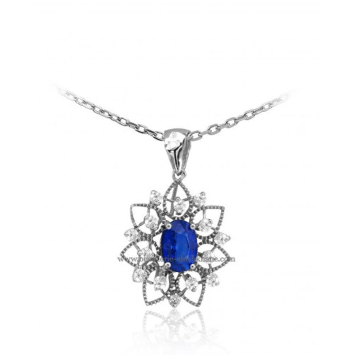 Pendentif femme en Or Blanc 18 Carats Ref 49731 | Chichkhane