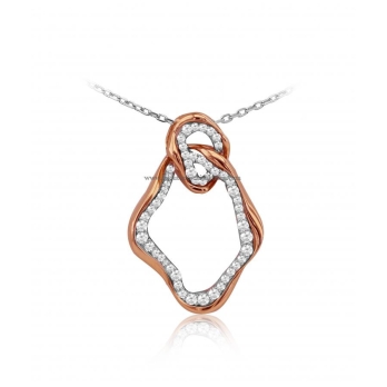 Pendentif femme en Or Bicolore  18 Carats Ref 48774 | Chichkhane