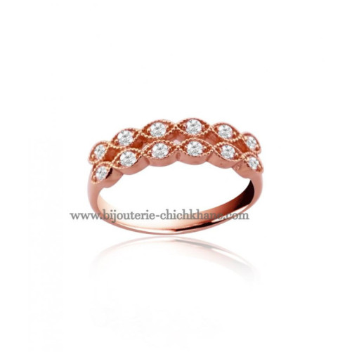 Alliance femme en Or Rose 18 Carats Ref 48650 | Chichkhane