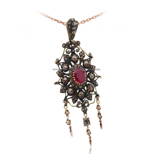 Pendentif Diamants Rose ''Chichkhane'' 48755