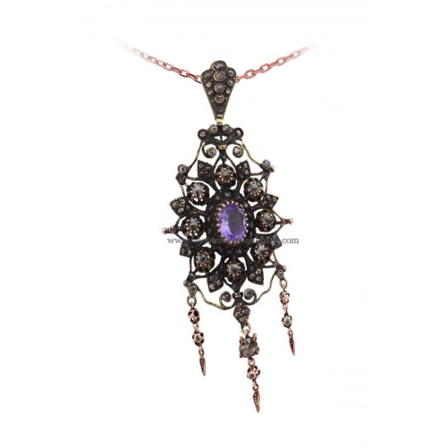 Pendentif Diamants Rose ''Chichkhane'' 48757