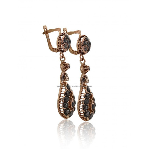 Boucles D'oreilles Diamants Rose ''Chichkhane'' 50797