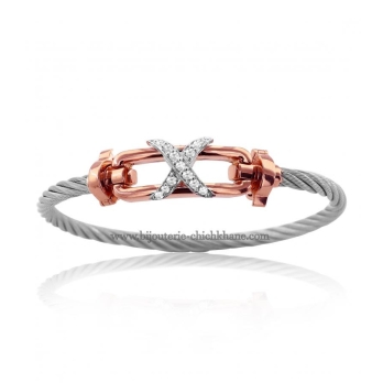 Bracelet femme en Or Bicolore 18 Carats Ref 48794 | Chichkhane