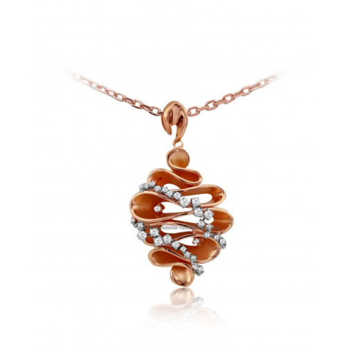 Pendentif femme en Or Bicolore  18 Carats Ref 48641 | Chichkhane