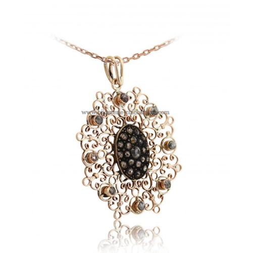 Pendentif Diamants Rose ''Chichkhane'' 48396