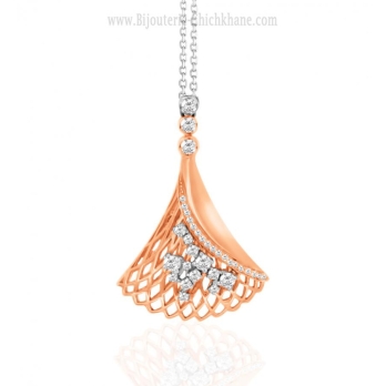Collier femme en Or Bicolore  18 Carats Ref 48582 | Chichkhane